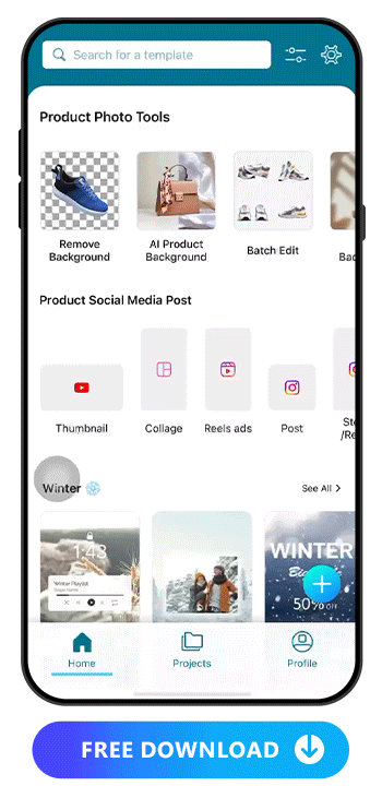 Launcher page of Promeo and highlight Product Photo Tools section